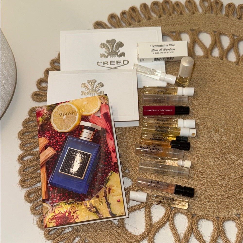 Luxury Perfume Fragrance Sample Lot 18 Samples, Creed, Rabanne, Prada